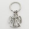 Брелок Ангел-хранитель Серебристый Металлический Подвеска для Ключей Автомобиля Оберег Благословение Ювелирное Изделие
