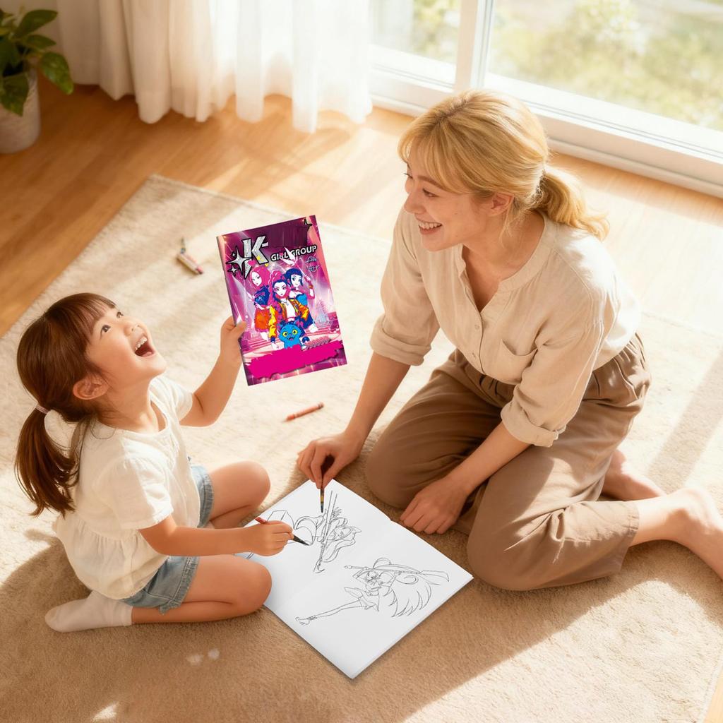 Sketchbook, Children's Cartoon Line, Coloring Book,  Control Drawing Book, Kindergarten Drawing Book