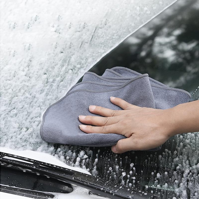 1Pc Car Wash Towels Microfiber Rag Wipe Dry Cloth For VW Polo Atlas Passat Jetta Touareg Magotan Variant Golf Nivus Tiguan Arte zq2