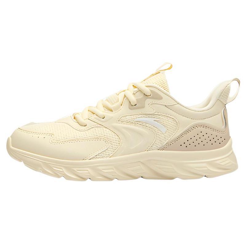 Anta Slip Resistant Abrasion Resistant Low top Running Shoes Women's White Pink Sneakers 922235527-5