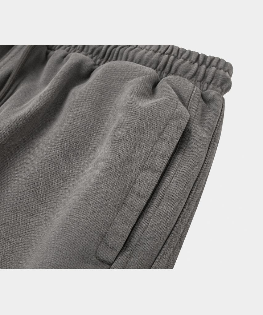 LETTERCOMO Heavy Cotton Incision Garment Semi-Wide Sweatpants Stone Grey