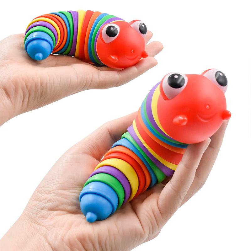 1 шт., игрушка-слизень, игрушка-непоседа, сенсорная игрушка-слизняк, слизняк, игрушка для снятия стресса и тревоги
