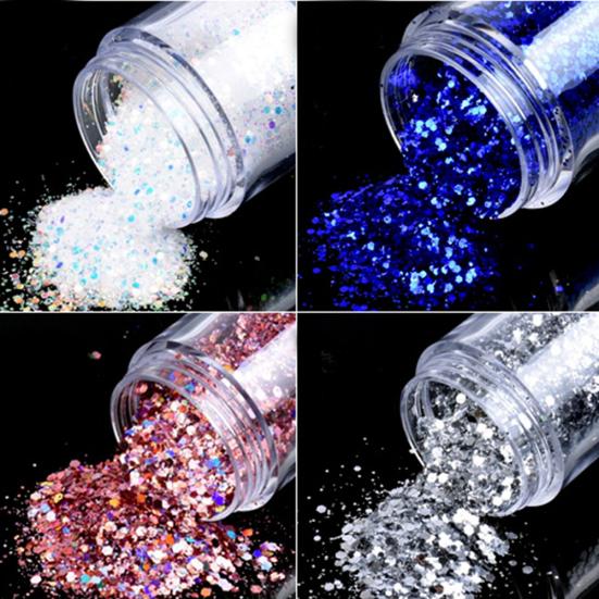10g Nail Art Glitter Powder Holographic Sequins Manicure DIY Tools Laser Pigment