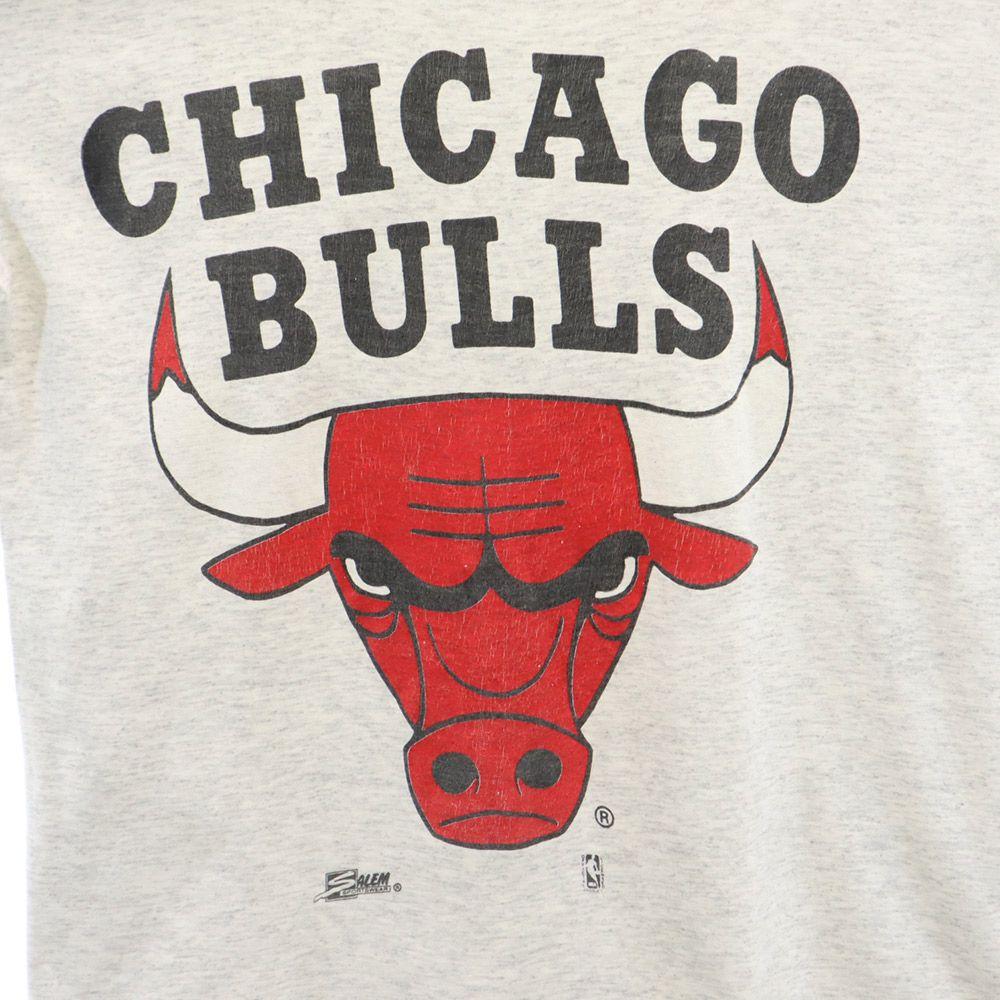 Salem 90-е годы Старые Чикаго Буллз, сделано в США Принт Футболка с коротким рукавом L Мужская Б/У