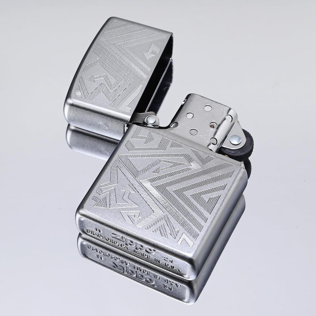 ZIPPO Lighter Line Arrow Design Silver 46481 [item]