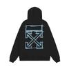 Unisex Oversized Hooded Sweatshirt With Arrow Print Casual Long Sleeve Pullover Teens Adults