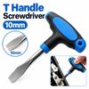 1Pcs Rubber Grip T Handle Screwdriver 10mm Slotted Screwdriver  for Quick Release Plate