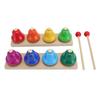 Desk Bells for Kids Bell Percussion Instrument 8 Notes Colorful Music Bells Percussion Instrument
