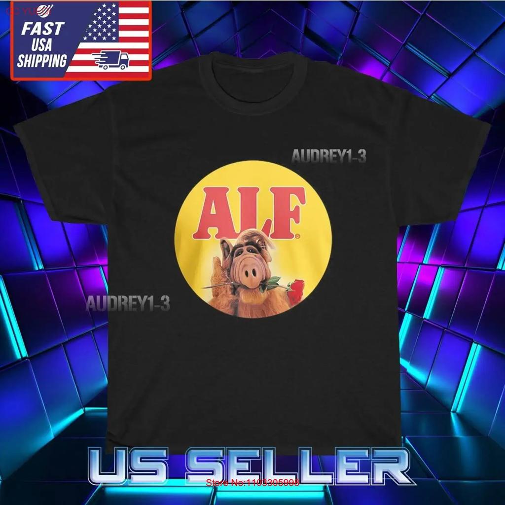 New Shirt Alf Tv Series Logo Unisexs T Funny American Usa Size S 5xl Vintage Top For Everyday Wear Breathable Soft Fashion