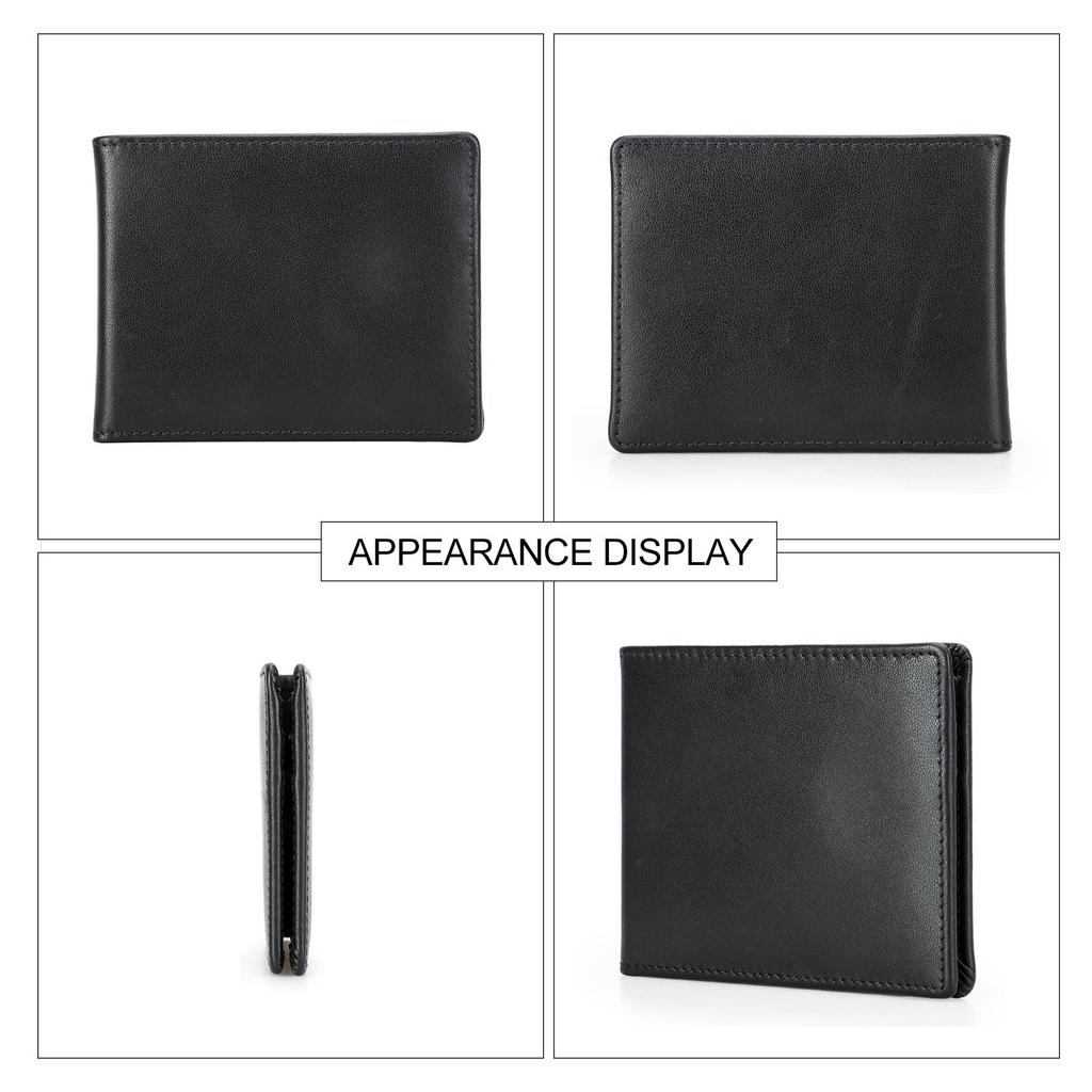 Тонкие кошельки CONTACT'S из натуральной кожи для мужчин, держатели для карт с магнитной пряжкой, зажимы для денег, брендовые роскошные дизайнерские мини-мужские кошельки