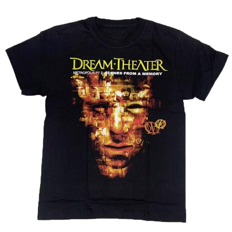 DREAM THEATER Metropolis Авангардный Метал Рок Тайваньский Дизайн Печатная Черная Футболка