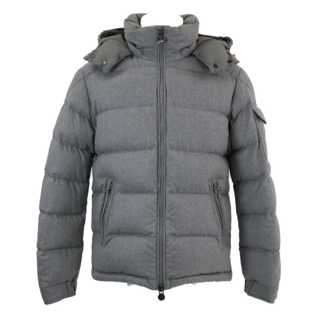 Moncler MONTGENEVRE Montgenevre шерстяная пуховая куртка 1 серая Б/у