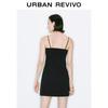 UR Women's Pleated Twisted Strap Mini Dress
