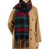 Commuter Scarf Atmosphere Retro Plaid Clip Pattern Scarf Warm and Cold and Windproof Scarf Long Scarf