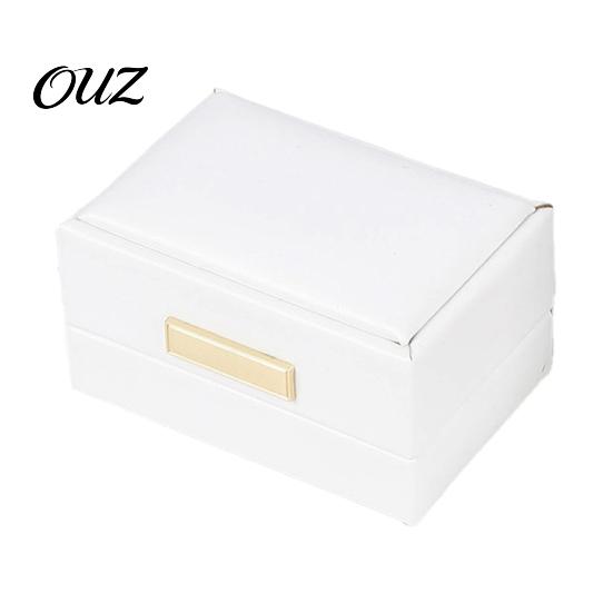 Jewelry Box for Engagement Faux Leather Ring Box, Soft Velvet Lining Flip Top Storage Lined Anniversary Case, Decorative Holder And Wedding