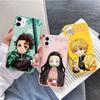 Cartoon Japan Anime Demon Slayer Case For Iphone 11 12 14 Pro Mini Xr Xs Max Se 2020 X 7 8 6 6s Plus 13 Kimetsu No Yaiba Bumper