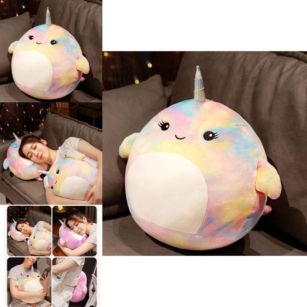 Squishmallow Мультяшная Подушка-Кит Плюшевая Игрушка Коллекционная Из Эластичного Кристального Вельвета Фиолетовая/лавандовая Маленький/большой Размер Набивка ПП Хлопком