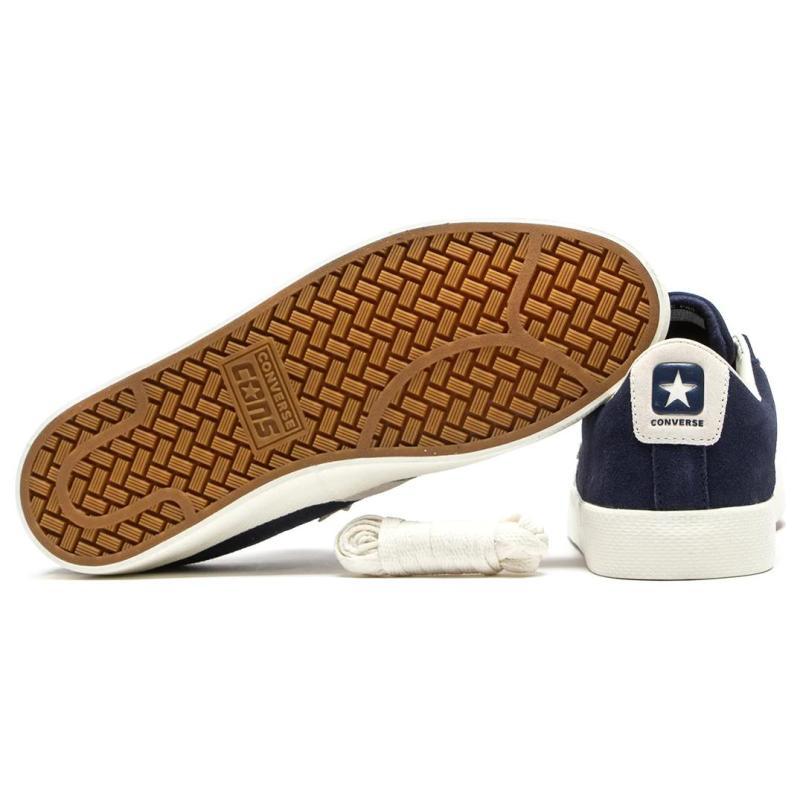 Converse Cons PL Vulc Pro Canvas Шнуровка Нескользящие и Износостойкие Низкие Кеды для Скейтборда Унисекс Синий и Белый