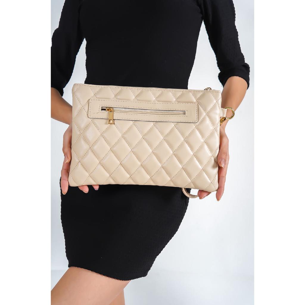 Черная стеганая женская сумка Paris Paris