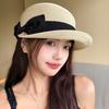 Summer Bow Straw Cap Elegant Equestrian Hat Fashion Woven Straw Cap  Vacation
