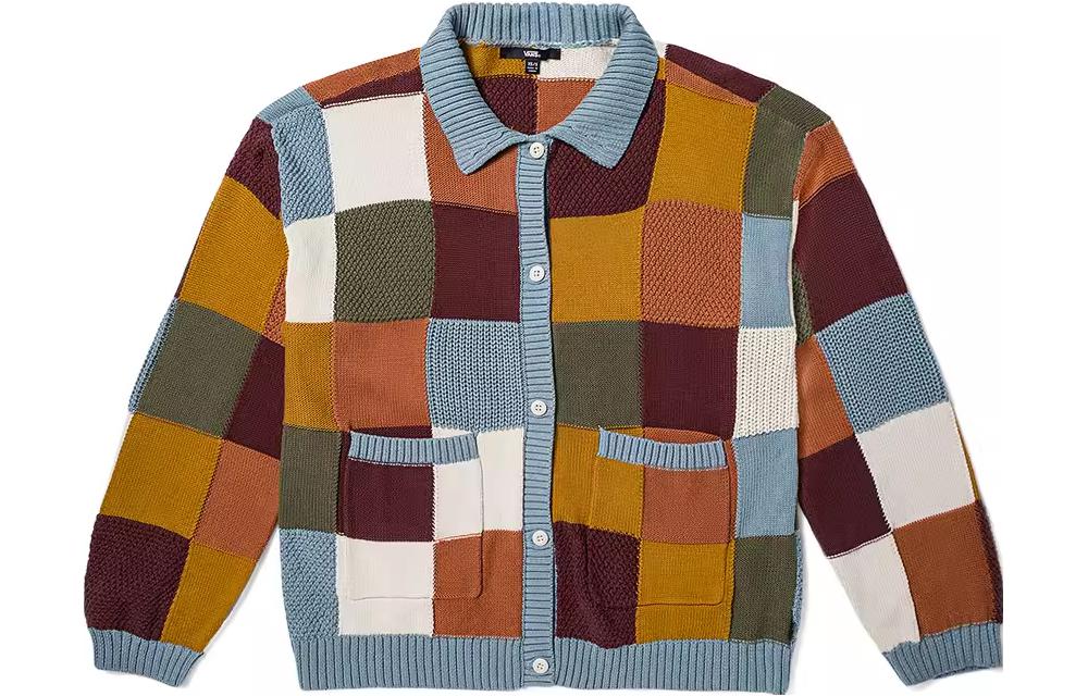 Vans Женский синий кардиган со средней длиной и лацканами, вязаный VN000F72CFL