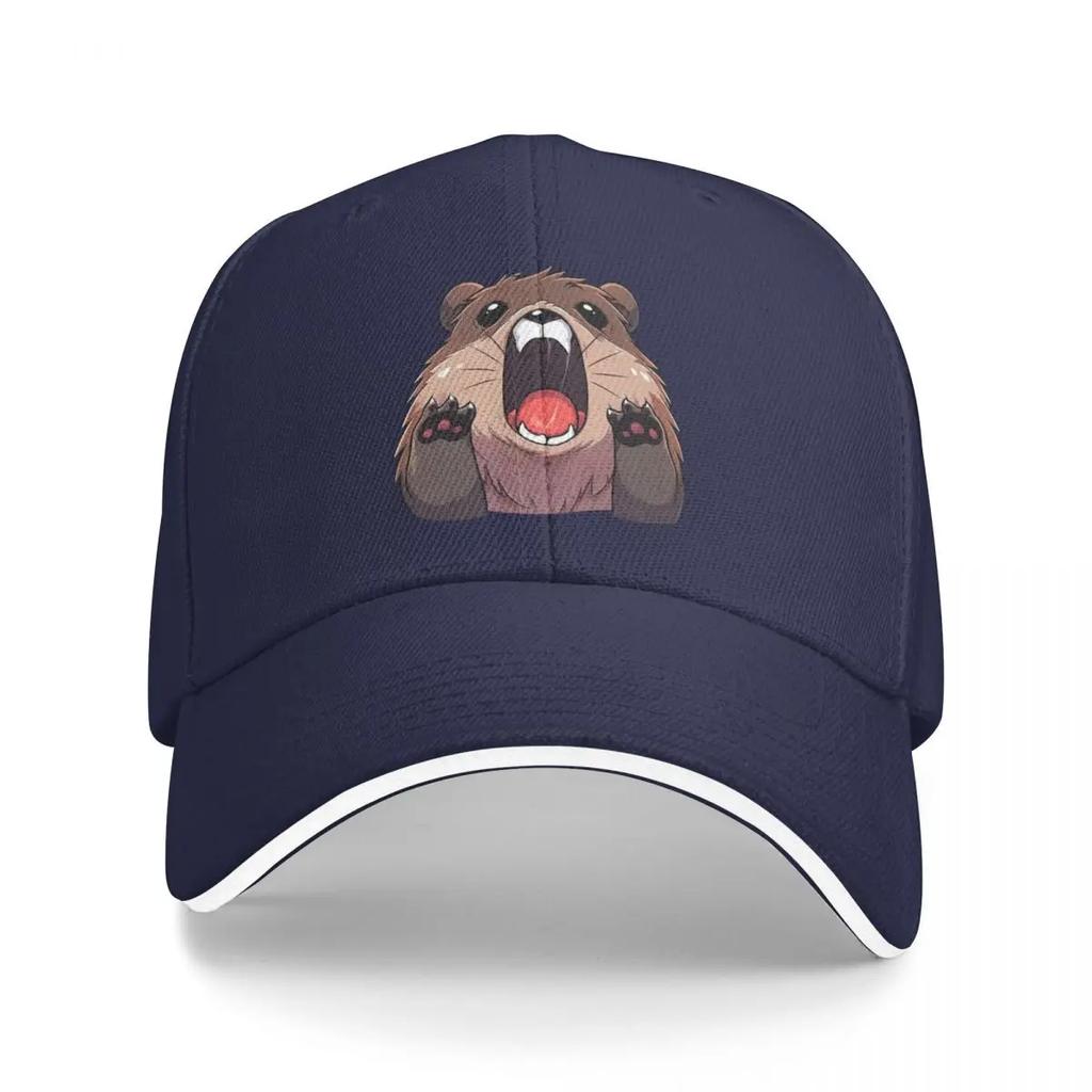 Милая Кавайи Кричащий Сурок Мем Кричащий Бобр Бейсболка sailor cap для мужчин дизайнерская кепка western Hat Мужская Женская