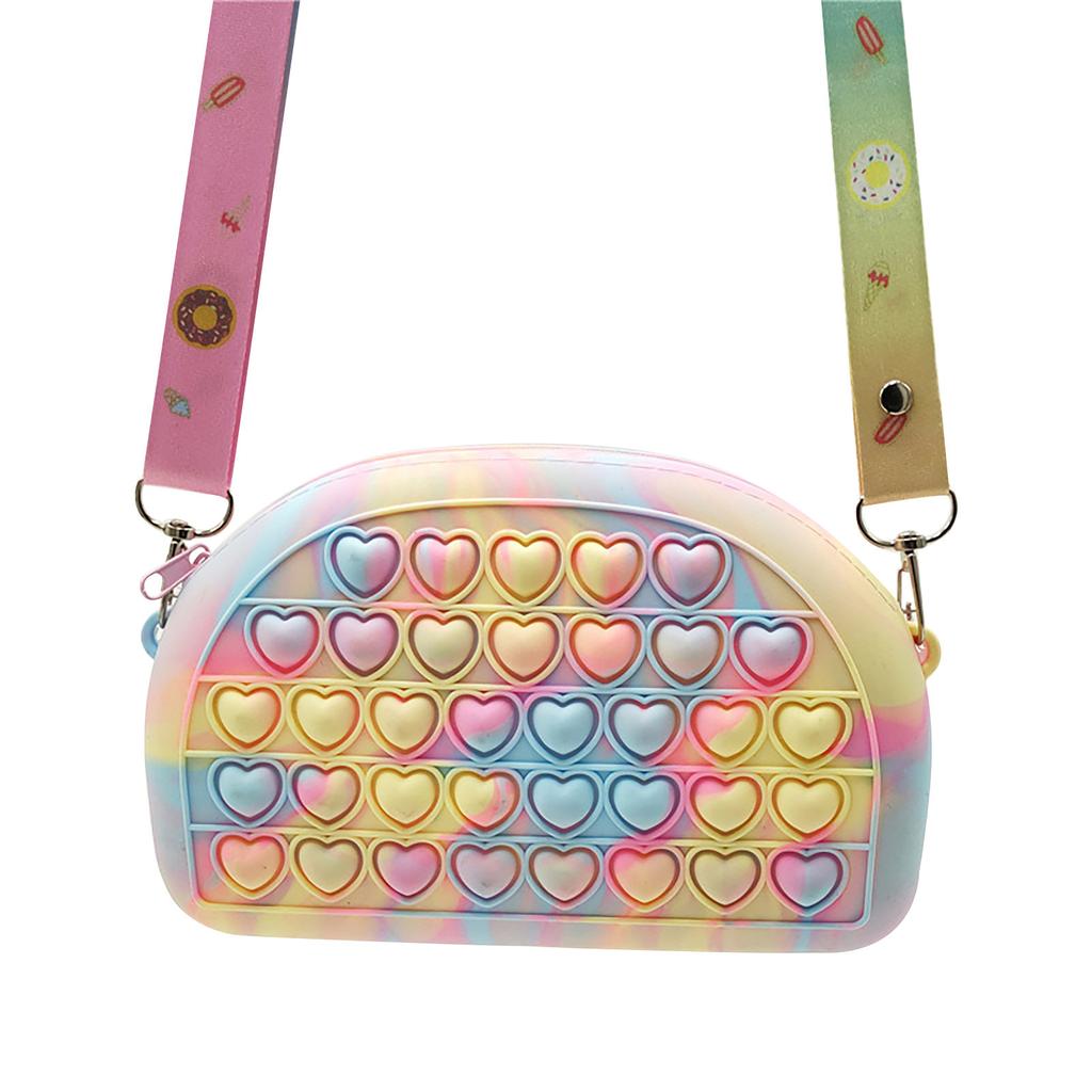 Push  Toy Pendant Bag ,Bubble  Toy Stress Relief Toys For Adult Kids