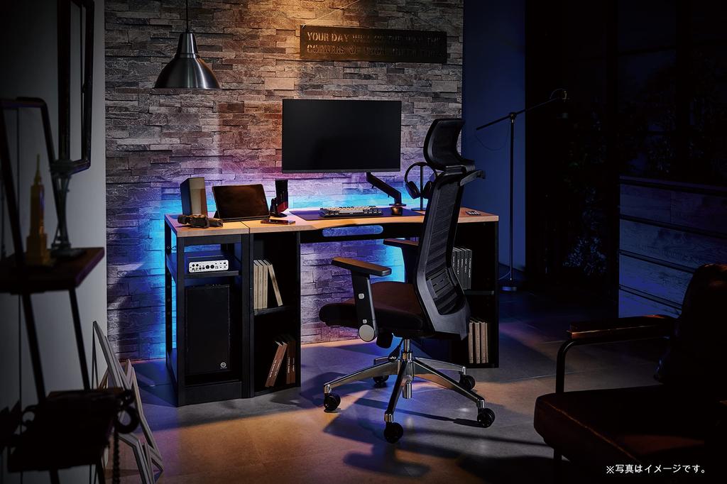 KOIZUMI Эргономичное кресло Черное Офисное Учебное Игровое кресло Вращающийся подлокотник W680 x x Высота сиденья/локтя JG6-101BK Размер D675~730 H1180~1270мм Высота