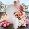 Balloon Garland - Unspecified - Balloon Arch - 100 Pieces - Pink, White, Gold - Party Decoration