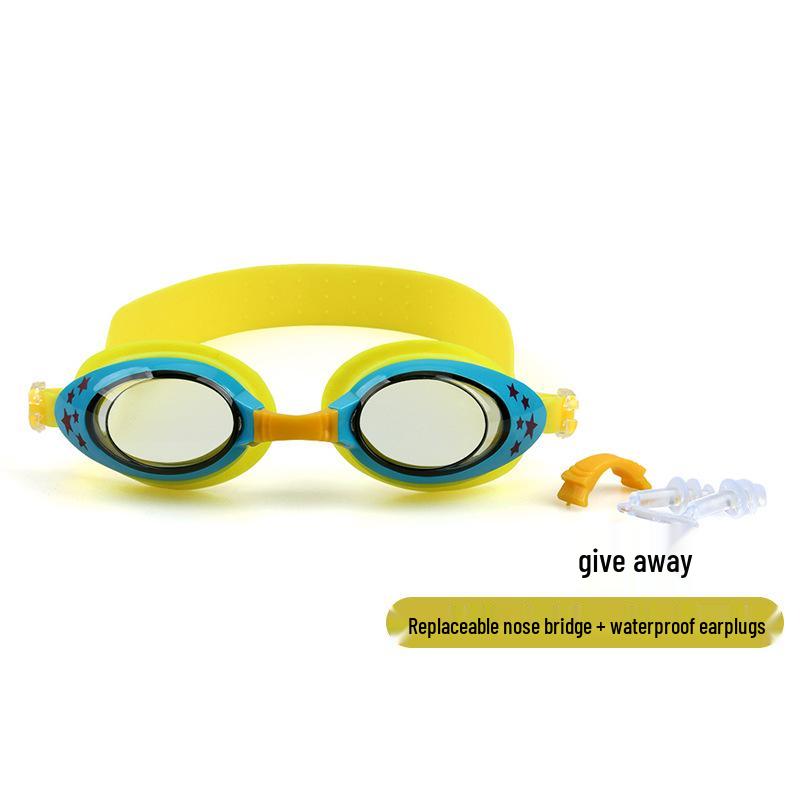 Детские очки для плавания с высокой четкостью и водонепроницаемостью, в коробке, для мальчиков и девочек
