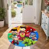 Superhero Round Office Rug Perfect for Foyer Bedrooms Living Rooms Dining Room Antislip Round Carpet Anime Office Decor Spiritual Gift