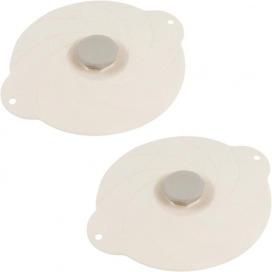 2 Pack Silicone Bowl Lids Microwave Splatter Cover 6 Inch Universal Silicone Lids Reble Heat Resistant Lid for Pots Cups and Bowls