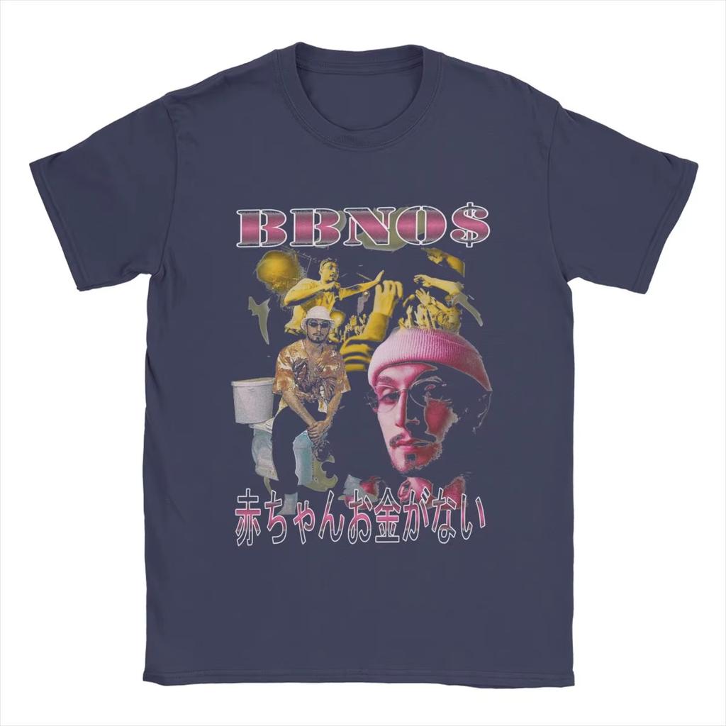 Винтажные футболки BBNO$ Vintage Bootleg для мужчин с круглым вырезом, 100% хлопок, футболки с коротким рукавом, одежда с принтом