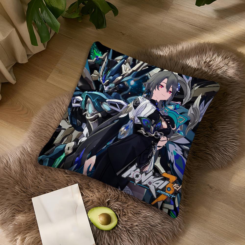 Чехол для подушки Honkai Impact 3Rd Vita для спальни, автомобиля, кофейни, комнаты и гостиной, декоративный чехол для диванной подушки