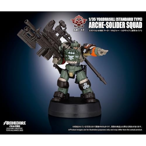 HiPlay TOY ALLIANCE Масштаб 1/35 Archecore ARC-17 Корпус Иггдрасиль Отряд Солдат-Лучник (Стандартный Тип) Фигурка, окрашенная и собранная