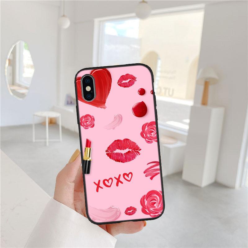 Sexy red lips New High-End Shell Phone Case for iPhone SE X XS XR 16E 11 17 Pro Max 8 7 6 6s Plus