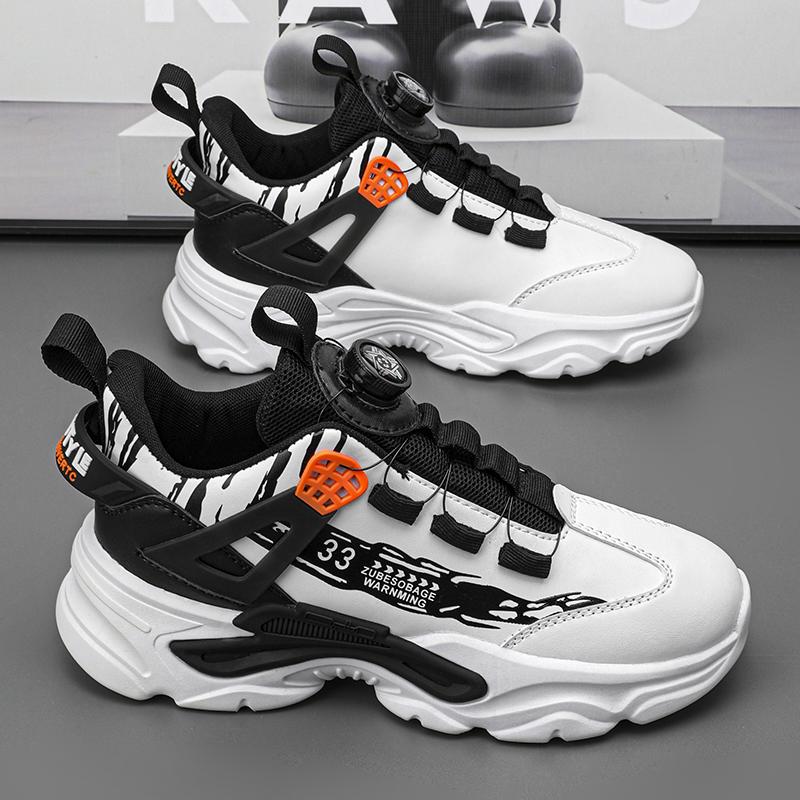 Мужские кроссовки с поворотной пряжкой, весенние, новые, легкие, для взрослых, спортивные туфли, повседневные, дышащие, кроссовки для бега, универсальные, для папы