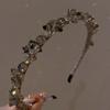 Luxury Crystal Headband Retro Rhinestone Hairband Elegant Zircon Thin Hair Hoop Hair Band Temperament Women Girl Hair Accessory