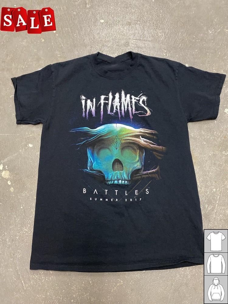 New In Flames Battles Summer Tour Gift For Fans Men All Size Shirt WE635 Unisex T-Shirt