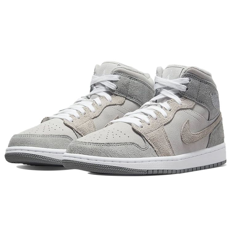 Air Jordan 1 Mid SE Particle Grey Женские кроссовки Колледж-Серый Нейтрально-Серый DO7139-002