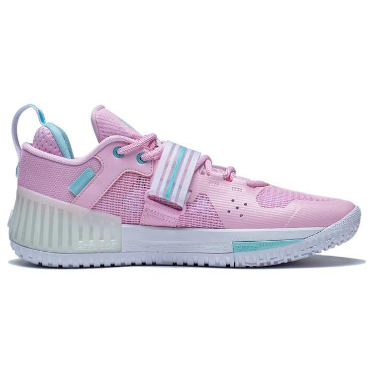 Кроссовки для баскетбола Li Ning Fury, повседневные, удобные, дышащие, с амортизацией из термополиуретана, с низким верхом, мужские, светло-розовые, ABFT019-6