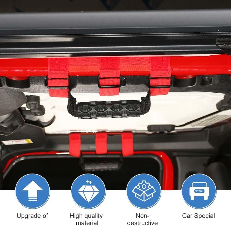 Верхняя ручка-поручень подходит для Jeep Wrangler JL, Wrangler JK, Wrangler TJ, JT Gladiator Аксессуары для салона автомобиля