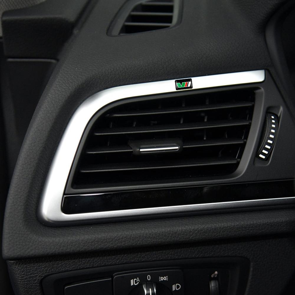 NYDM6 3D Car Epoxy Badge Interior Stickers Decoration Accessory For Skoda Kodiaq Octavia Enyaq Kamiq Scala Rapid Superb Karoq MK2 MK3
