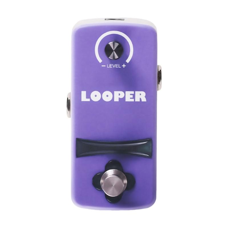 Portable Guitar Looper Pedal Touch Recording Zinc Alloy Body Suitable for Musicians Practice Performances and Creation