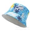 Hat Bucket Double Side Solid Color Unisex Beach Festival Sun Cotton Protection