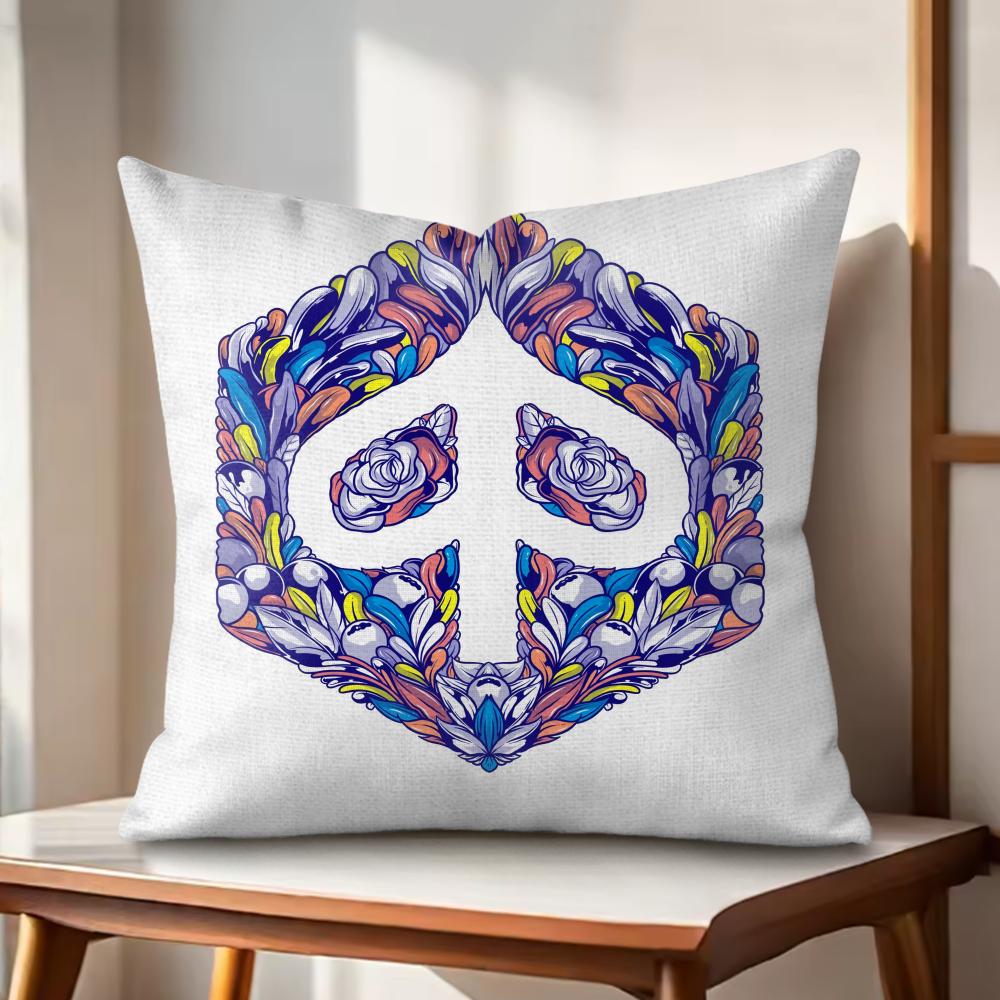 Classic PPiaggio Cushion Cover Natural Linen Organic Fabric DoubleSided Printing Couch Pillow Covers Home Decor