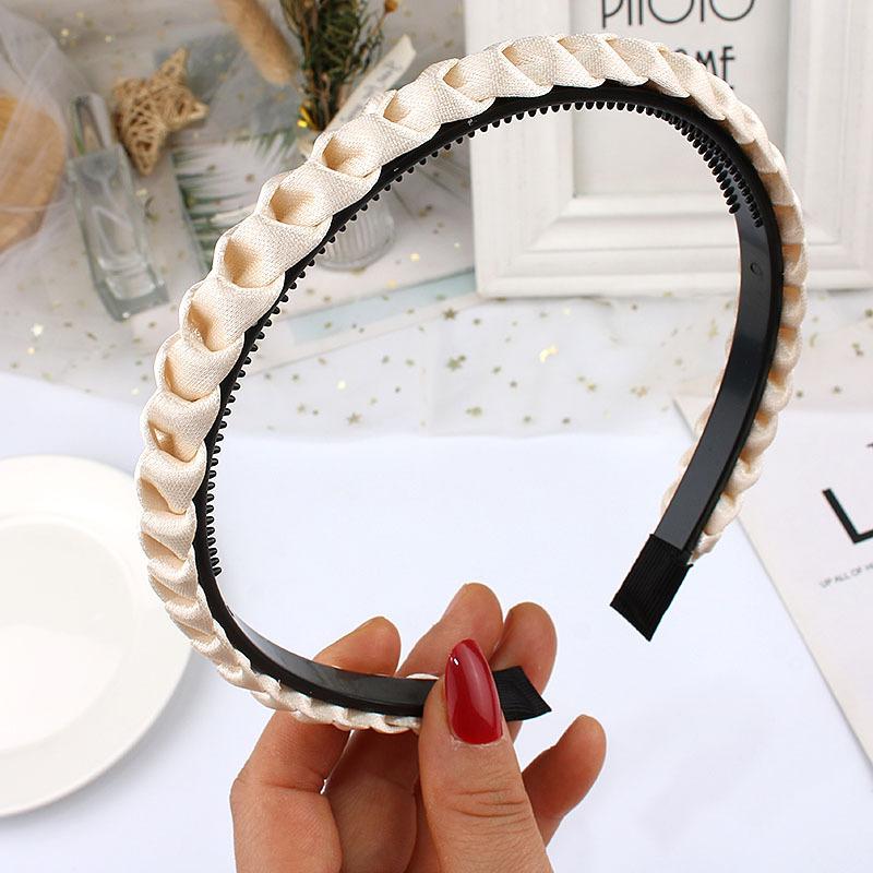 Плетеная повязка на голову для женщин и девочек, эластичные повязки для волос, нескользящие, модные, плетеные, обручи для волос, женские аксессуары для волос, головные уборы