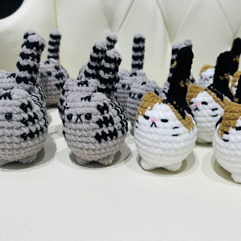 Набор Простые Кот Крючком Животные DIY Ручная Работа Поделки Набор Животных Крючком Набор Материалов Кот Подарок