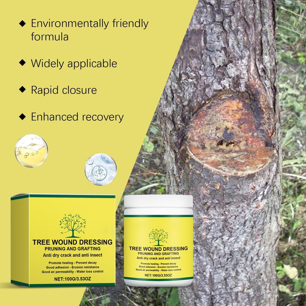 Замазка для ран деревьев Паста для обрезки Прививочный воск 100 г Средство для заполнения растений для зимней защиты Уход Дерево Фрукты Улица