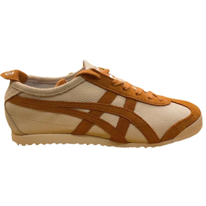 ONITSUKA TIGER MEXICO 66 Противоскользящие Износостойкие Низкие Повседневные Кроссовки Унисекс Коричневые Кроссовки 1183C076-257
